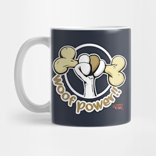 WOOF POWER!! Wood&Play dark Mug